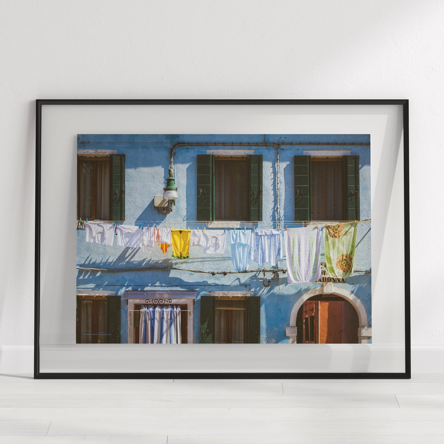 Islands of Venice Art Print - Blue and Green