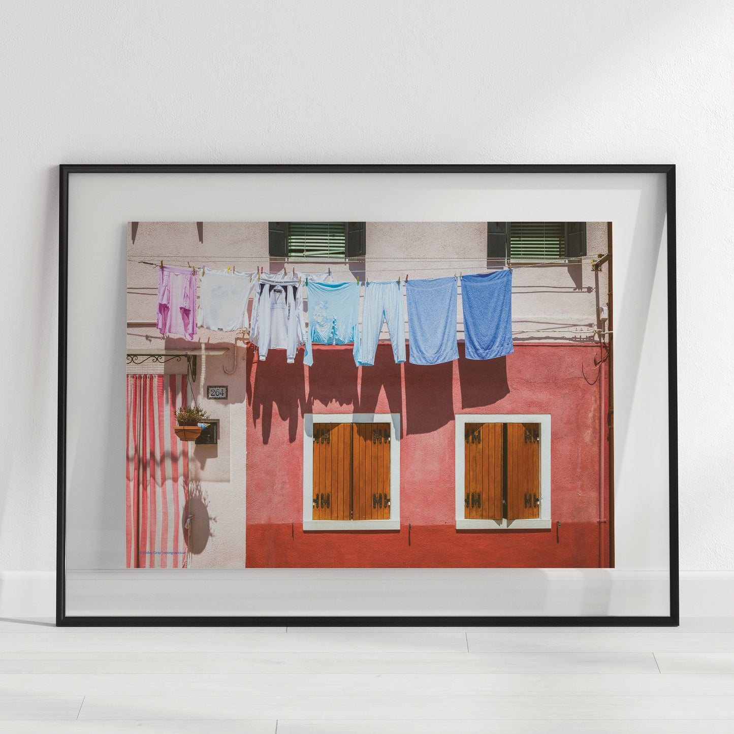 Islands of Venice Art Print - Salmon Pink