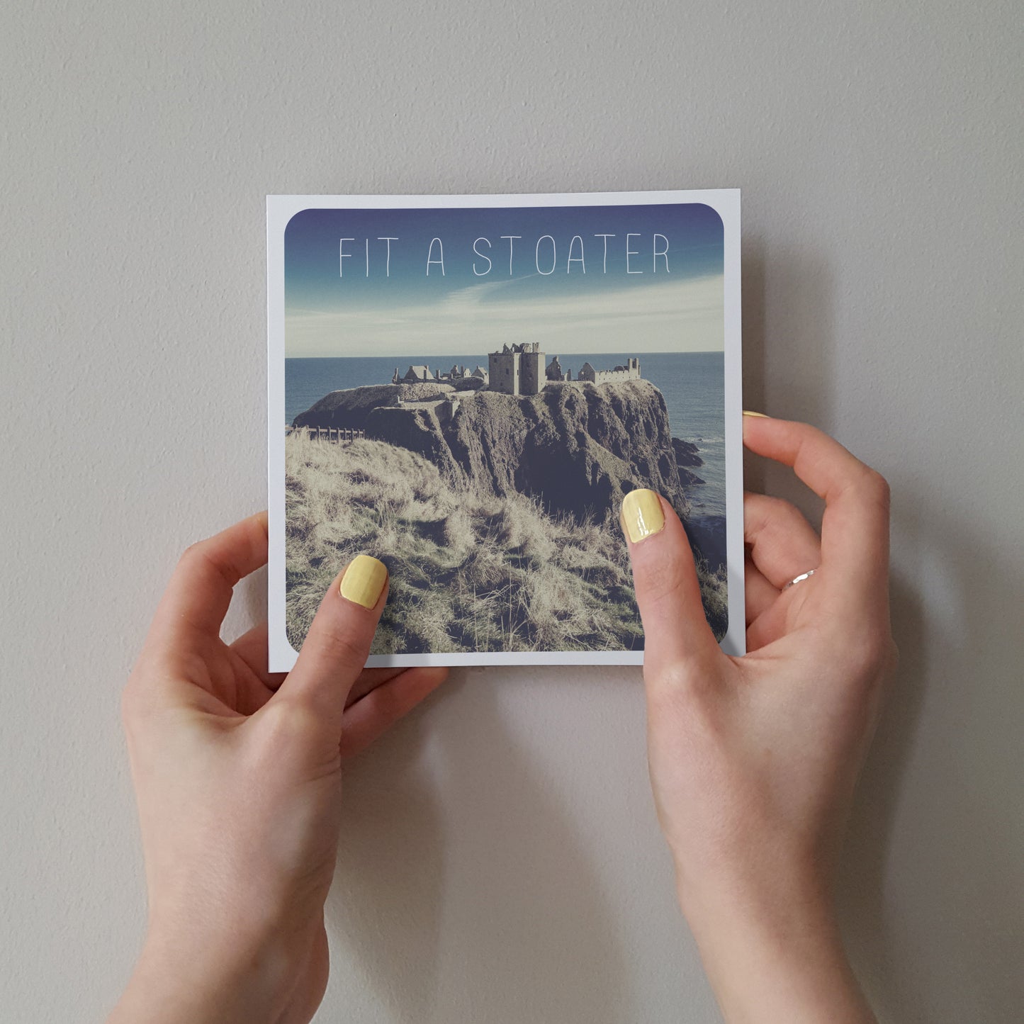 Scottish Banter Greetings Card Dunnottar Castle