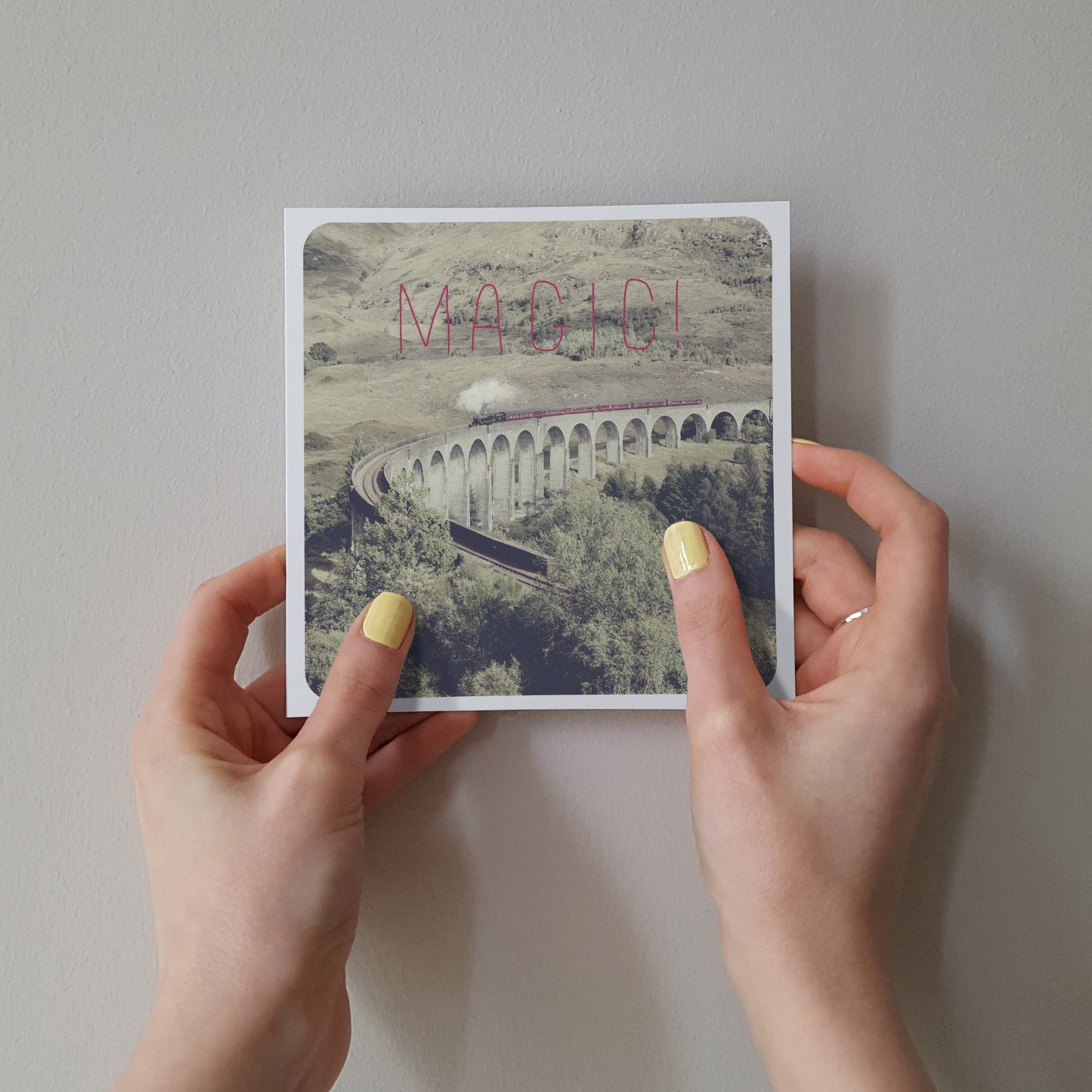 Scottish Banter Greetings Card Glenfinnan Viaduct