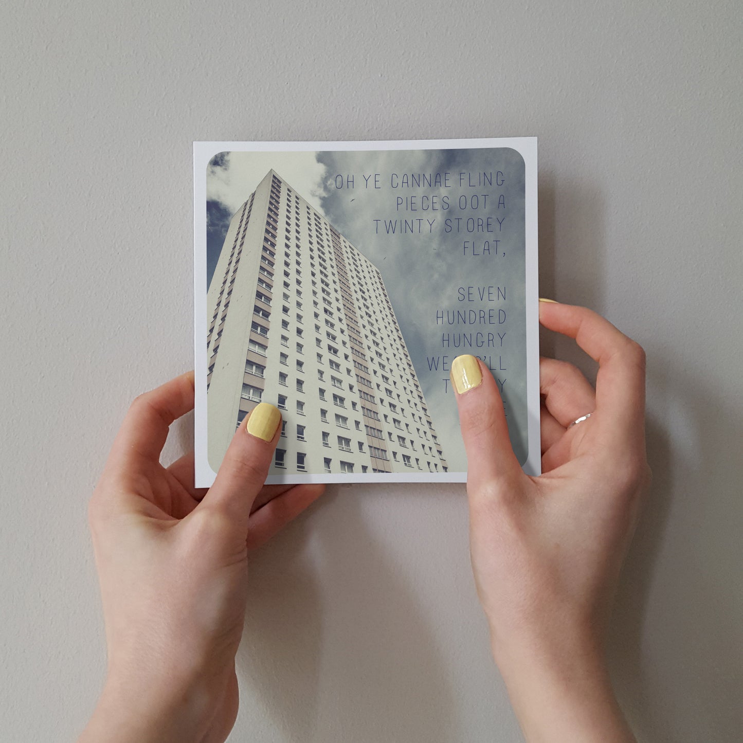 Scottish Banter Greetings Card High Rise