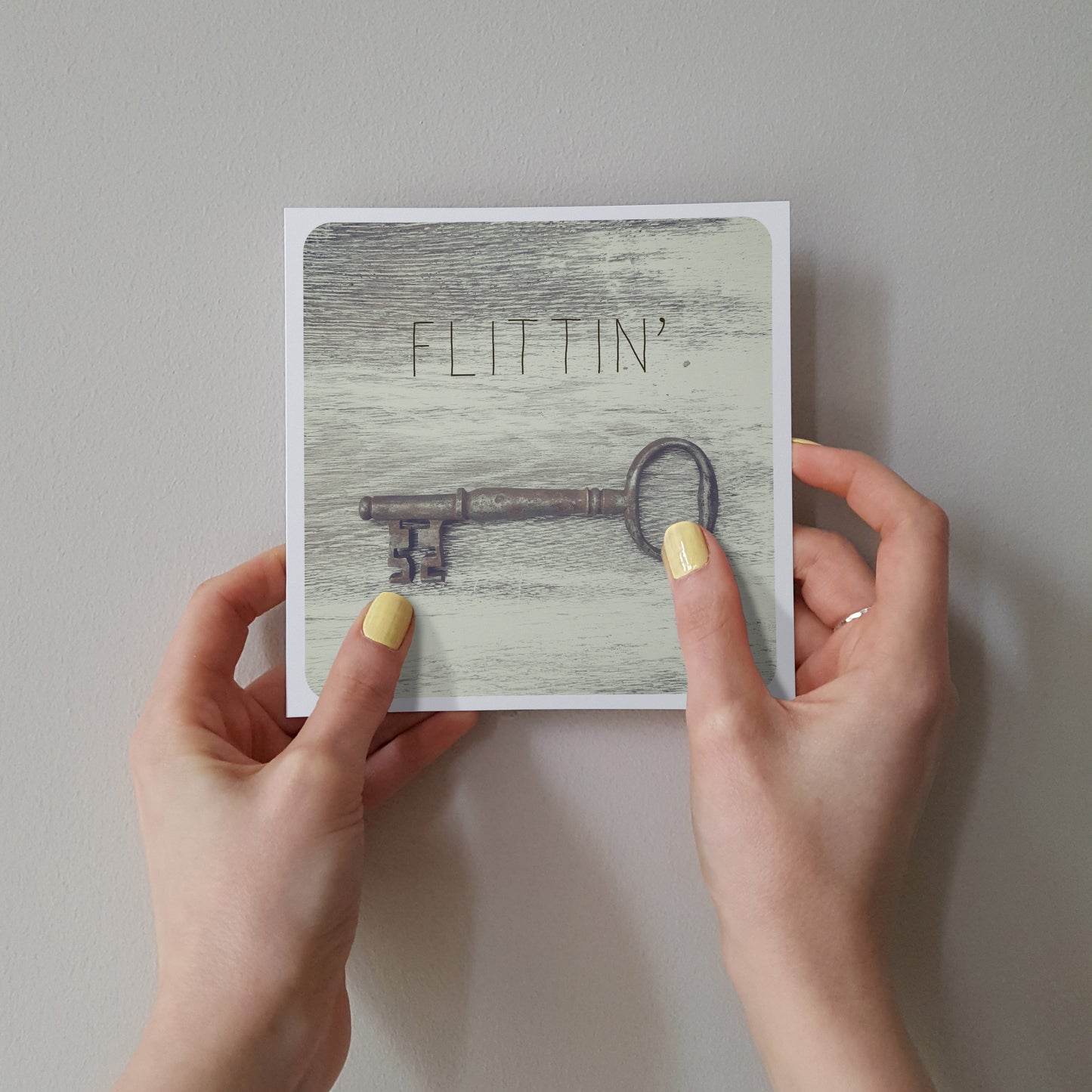 Scottish Banter Greetings Card Old Key