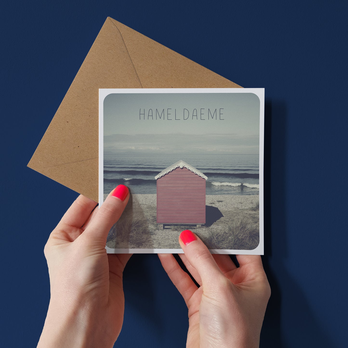 Scottish Banter Greetings Card Beach Hut
