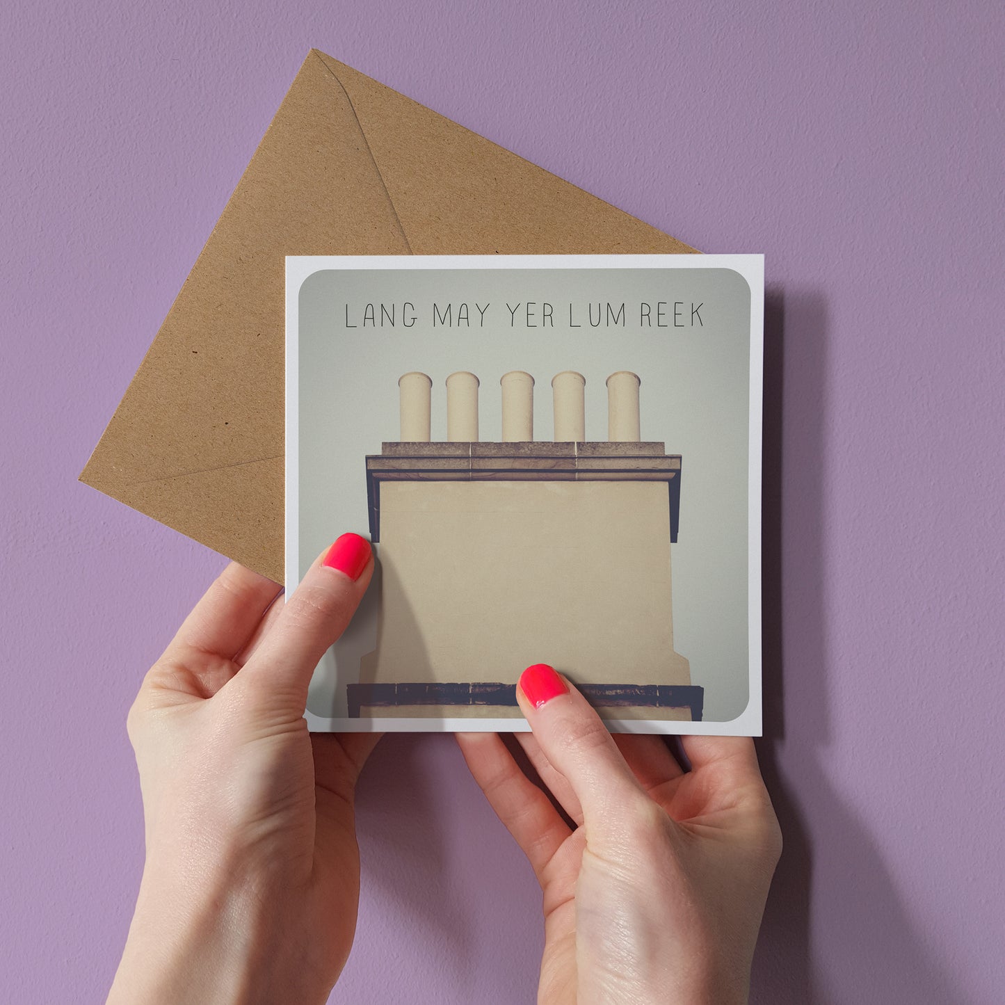Scottish Banter Greetings Card Chimney Stack