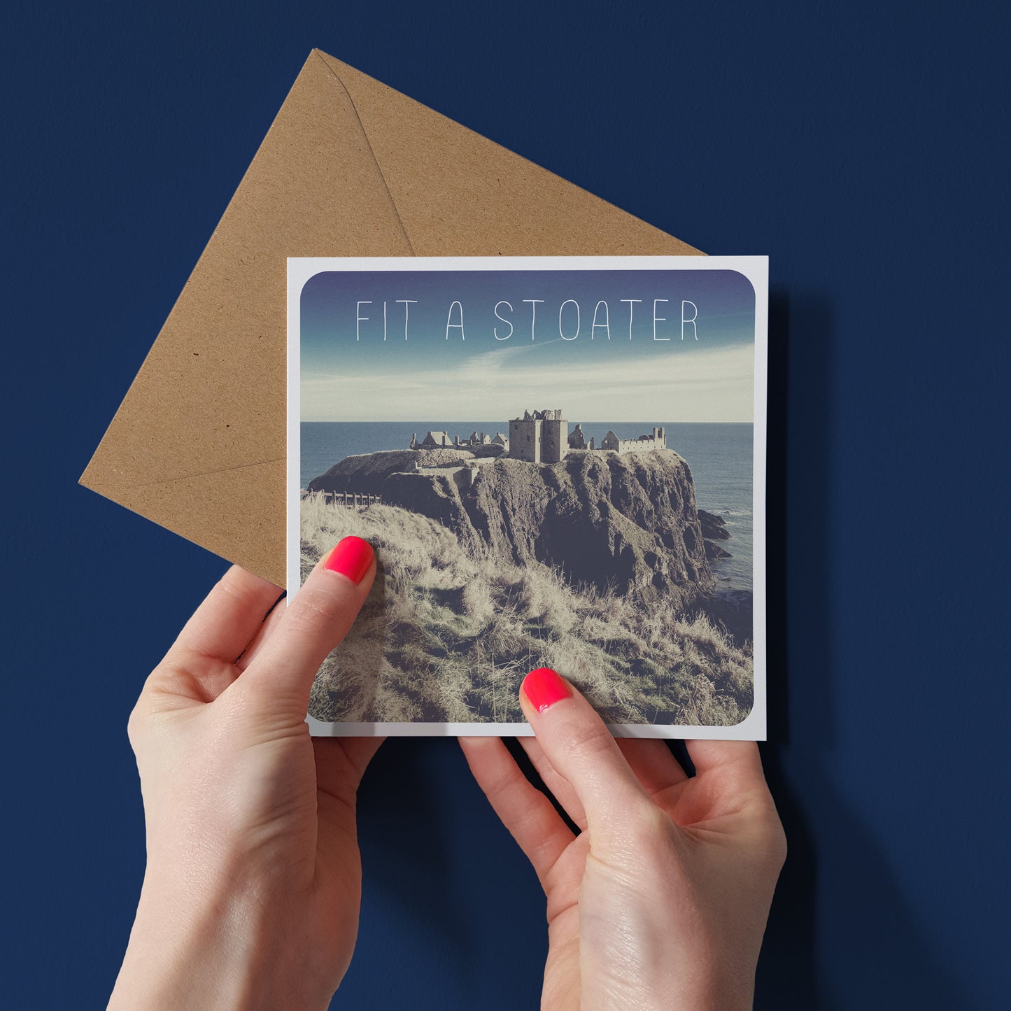 Scottish Banter Greetings Card Dunnottar Castle