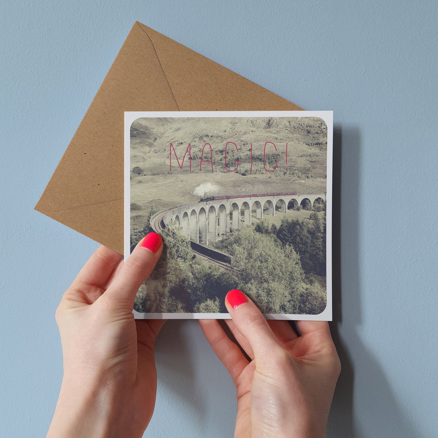 Scottish Banter Greetings Card Glenfinnan Viaduct