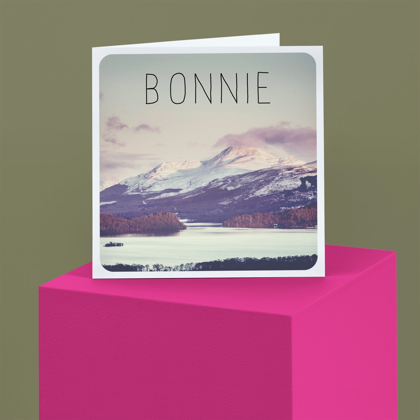 Scottish Banter Greetings Card Loch Lomond
