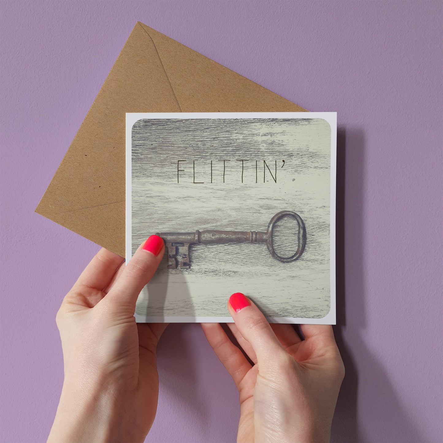 Scottish Banter Greetings Card Old Key
