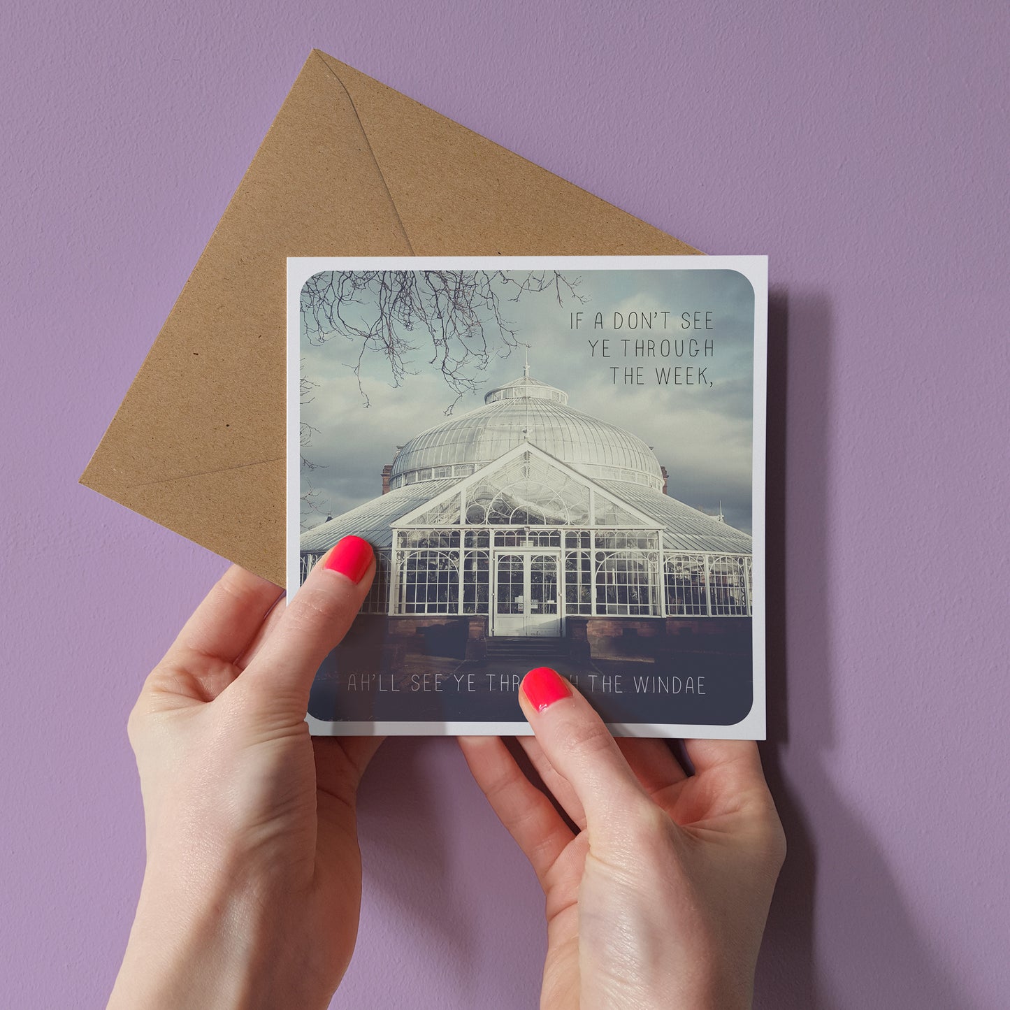 Scottish Banter Greetings Card People's Palace