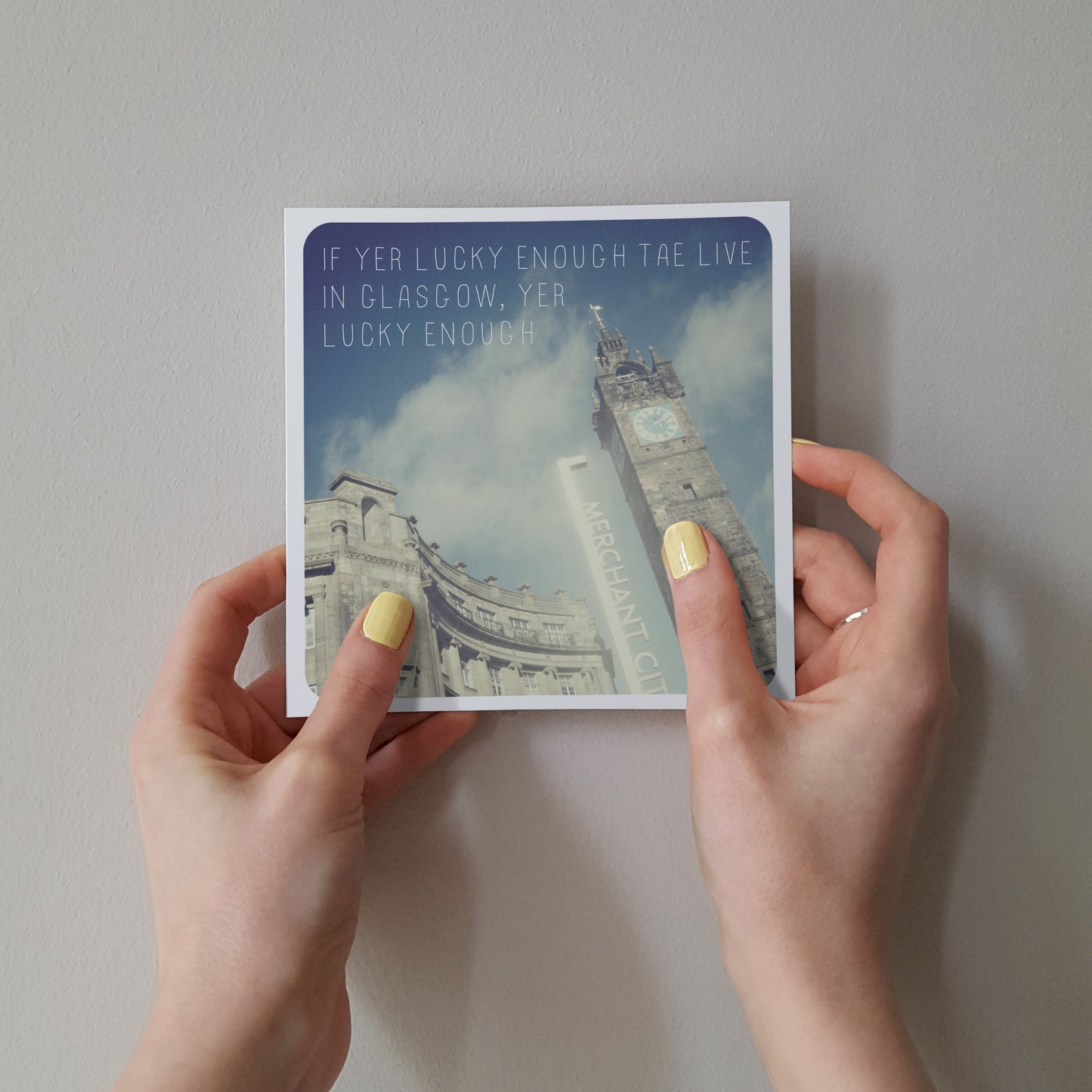 Scottish Banter Greetings Card Tollbooth Steeple