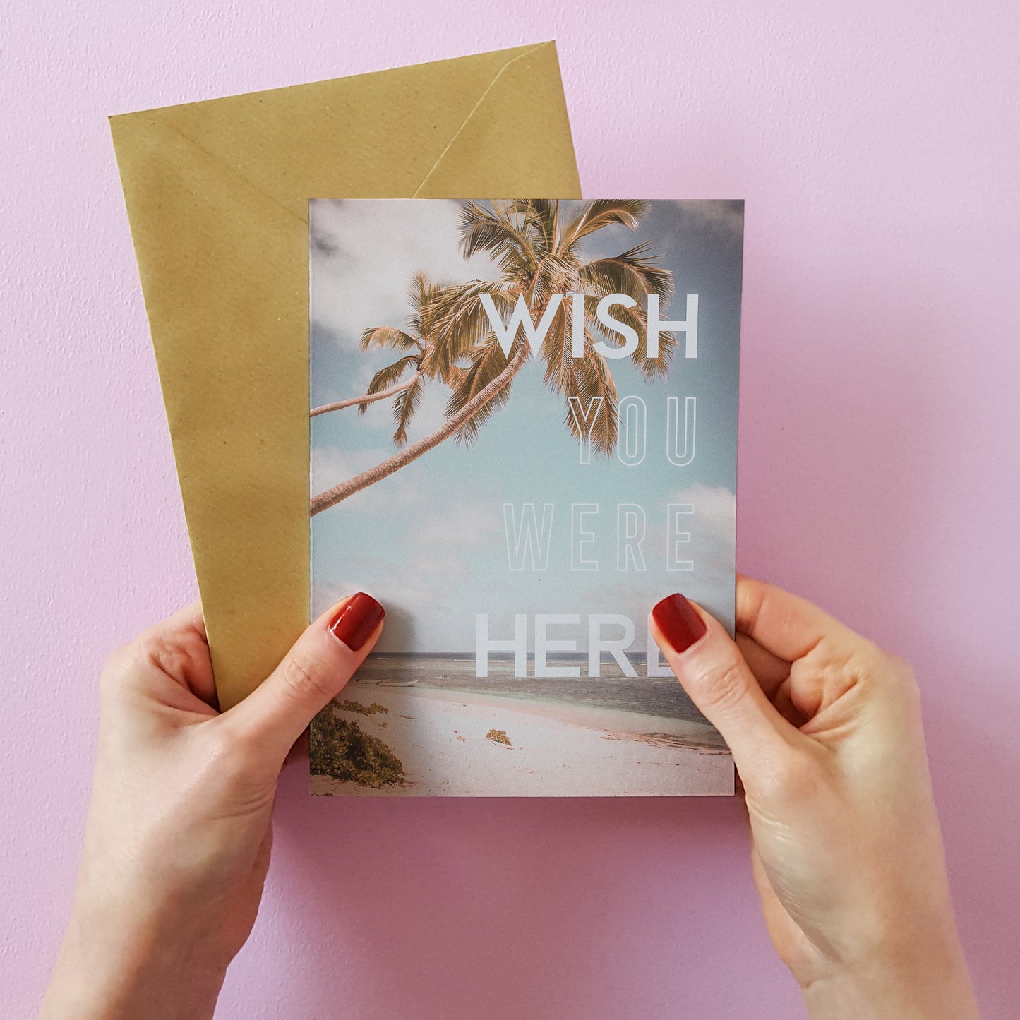 Wish You Were Here Greetings Card