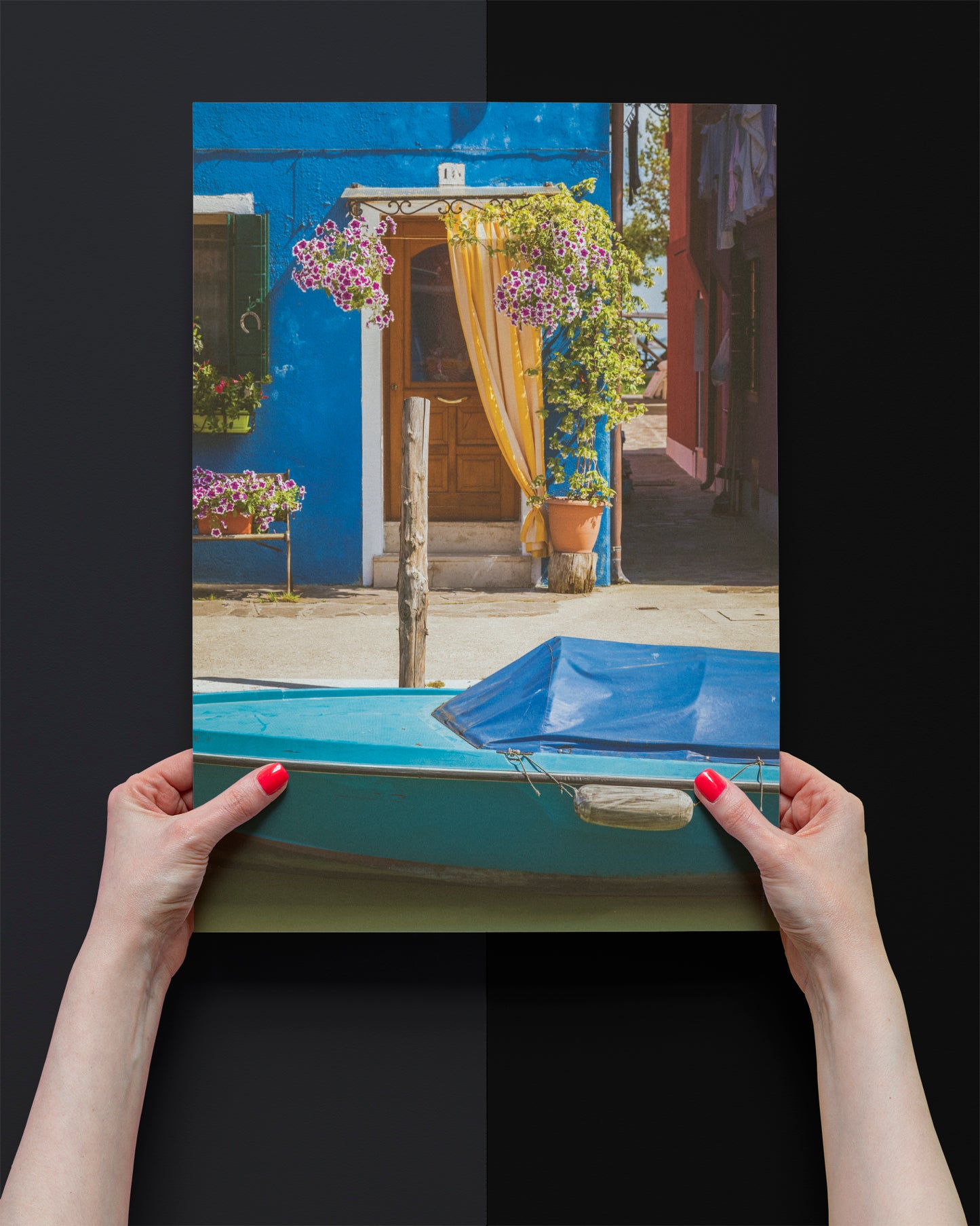 Islands of Venice Art Print - Blue and Turquoise