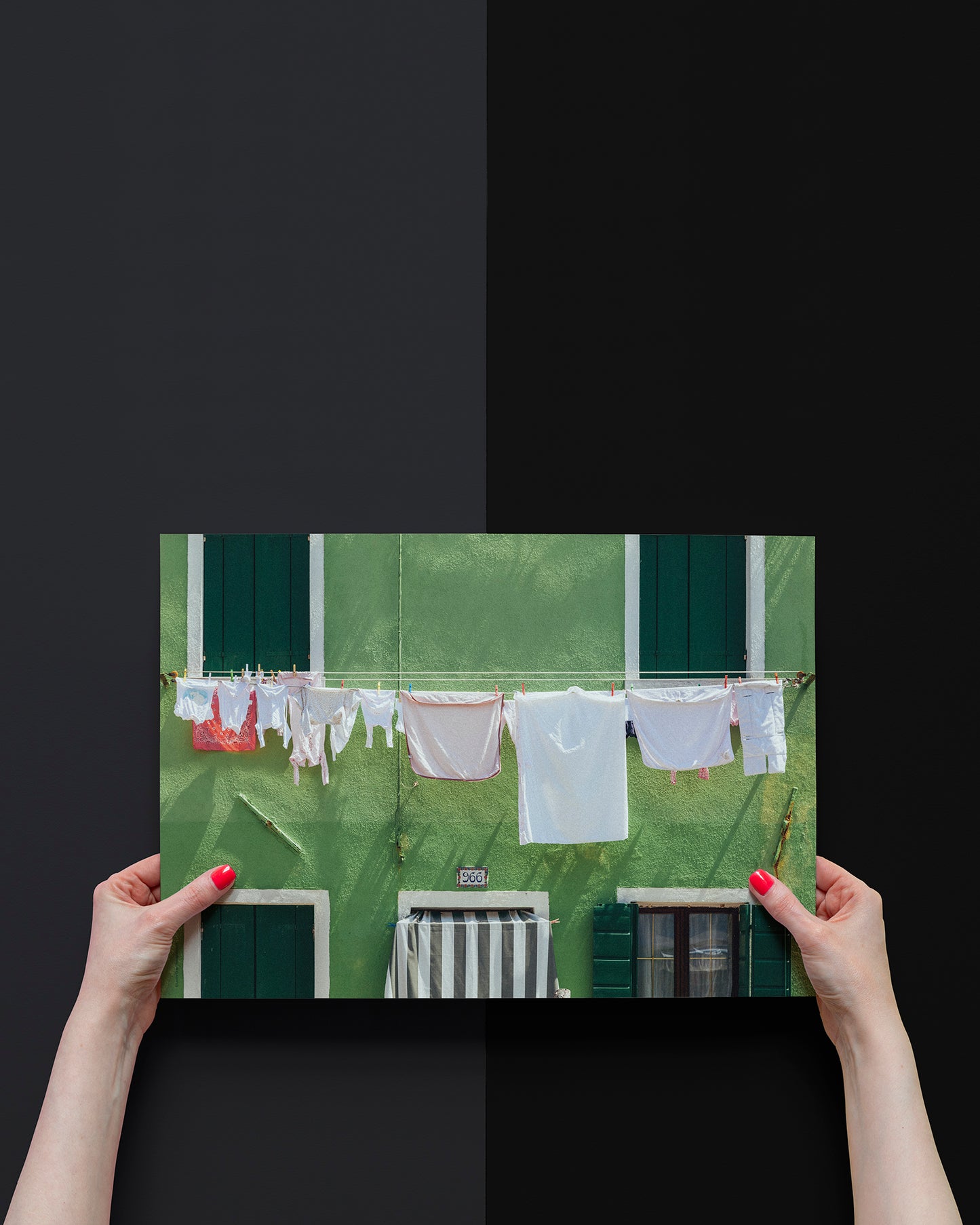 Islands of Venice Art Print - Green