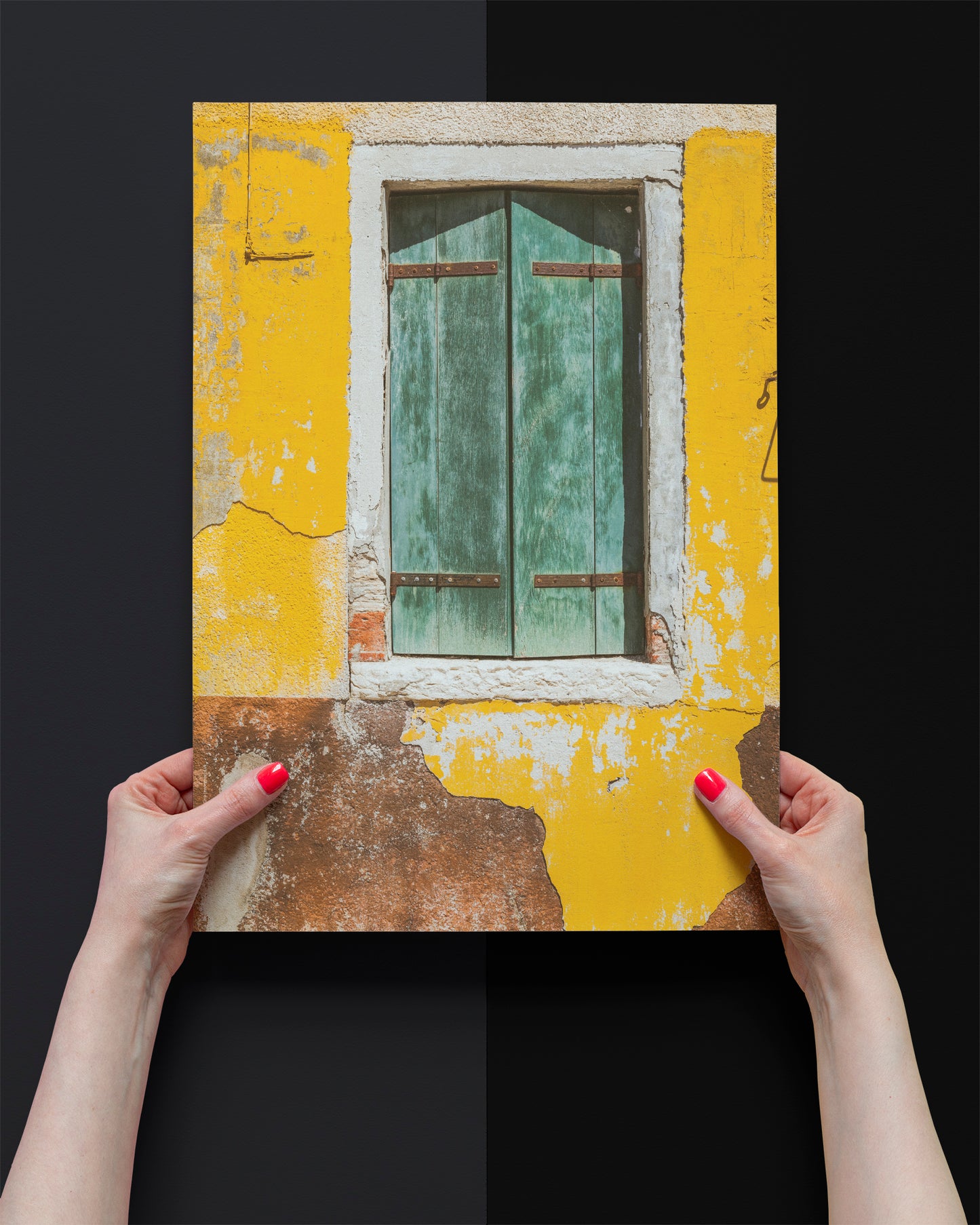 Islands of Venice Art Print - Yellow and Green