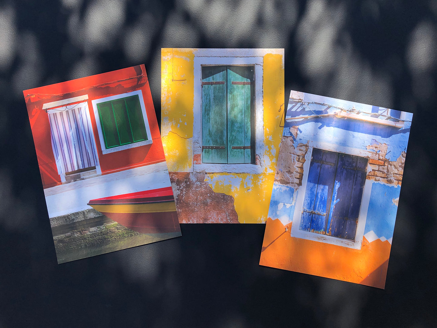 Islands of Venice Art Print - Blue and Orange