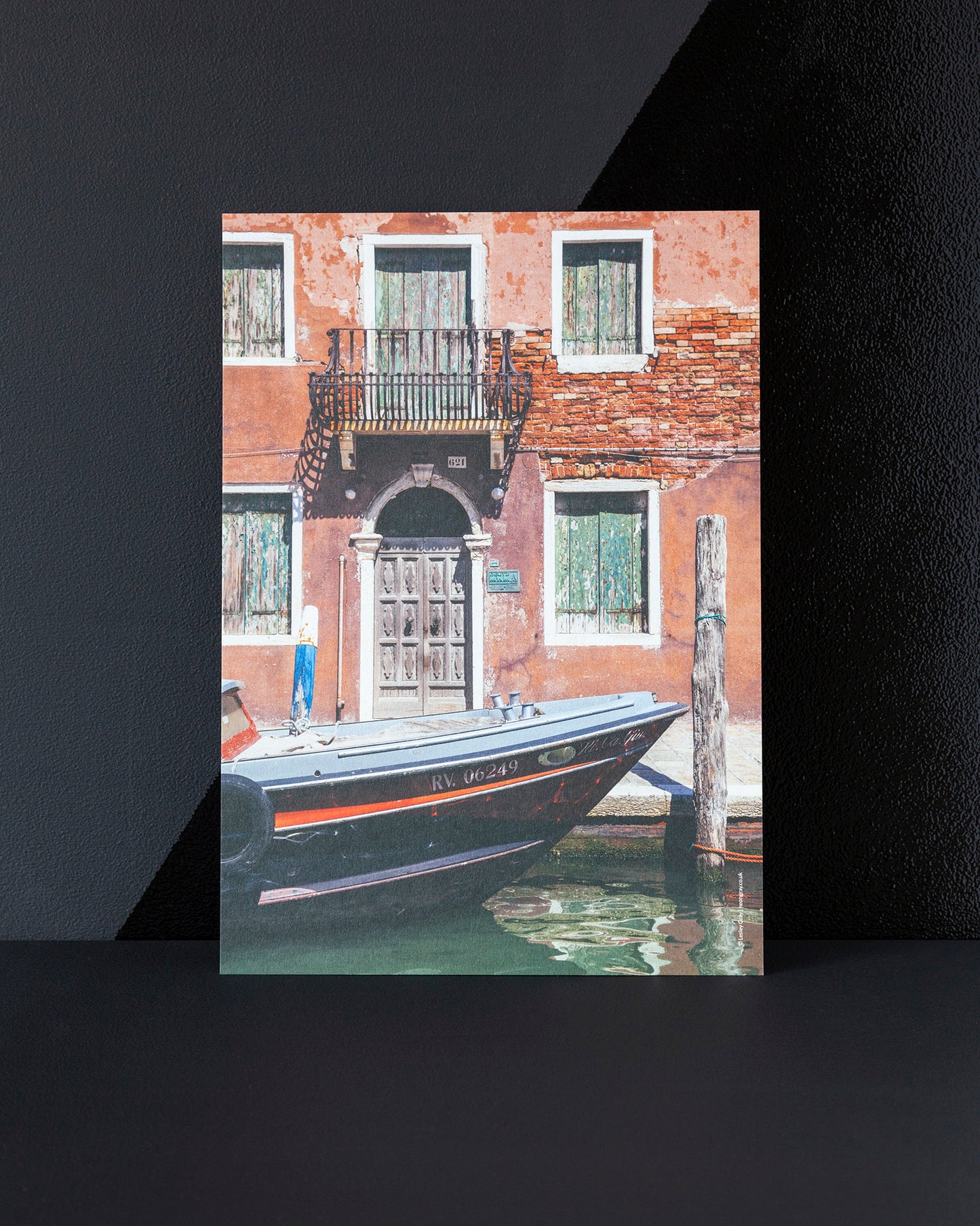 Islands of Venice Art Print - Red, Terracotta and Green