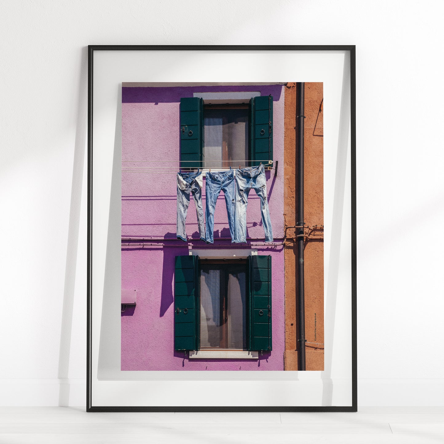 Islands of Venice Art Print - Purple and Teal