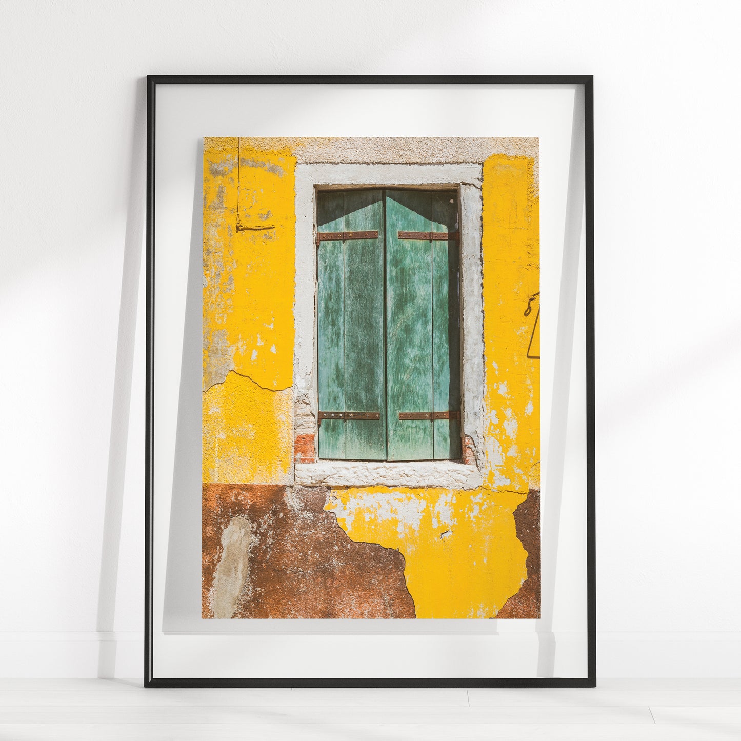 Islands of Venice Art Print - Yellow and Green