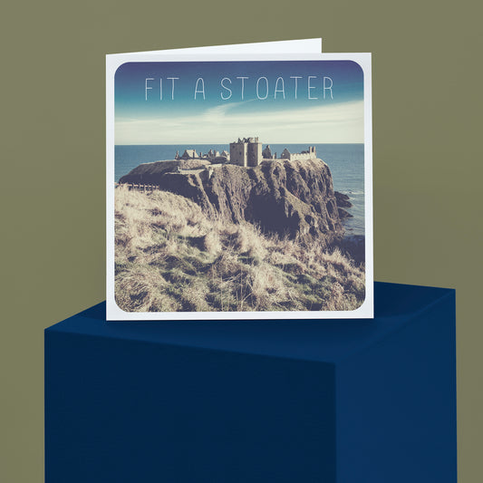 Scottish Banter Greetings Card Dunnottar Castle