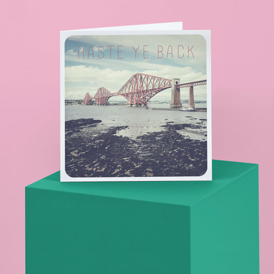 Scottish Banter Greetings Card Forth Bridge