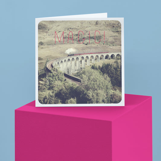 Scottish Banter Greetings Card Glenfinnan Viaduct