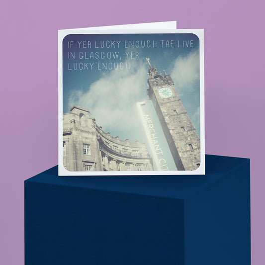 Scottish Banter Greetings Card Tollbooth Steeple