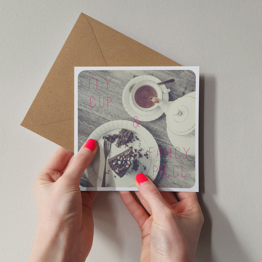 DISCONTINUED - Scottish Banter Greetings Card Tea and Cake