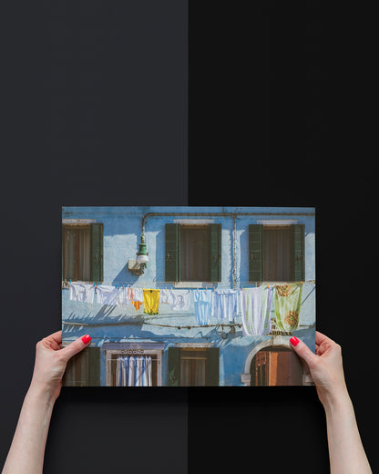 Islands of Venice Art Print - Blue and Green