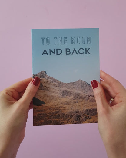 To the Moon and Back Greetings Card