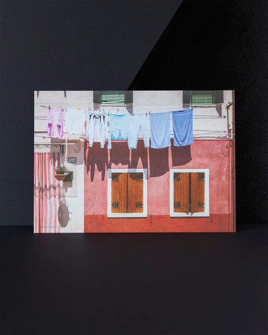 Islands of Venice Art Print - Salmon Pink