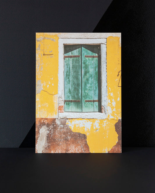 Islands of Venice Art Print - Yellow and Green